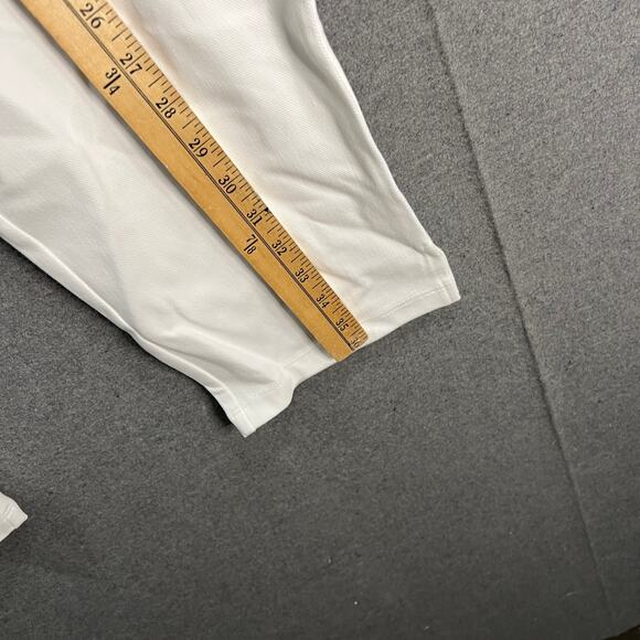 Women with Control Prime Stretch Denim Tummy Control Pant White Petite X-Large - Picture 4 of 10